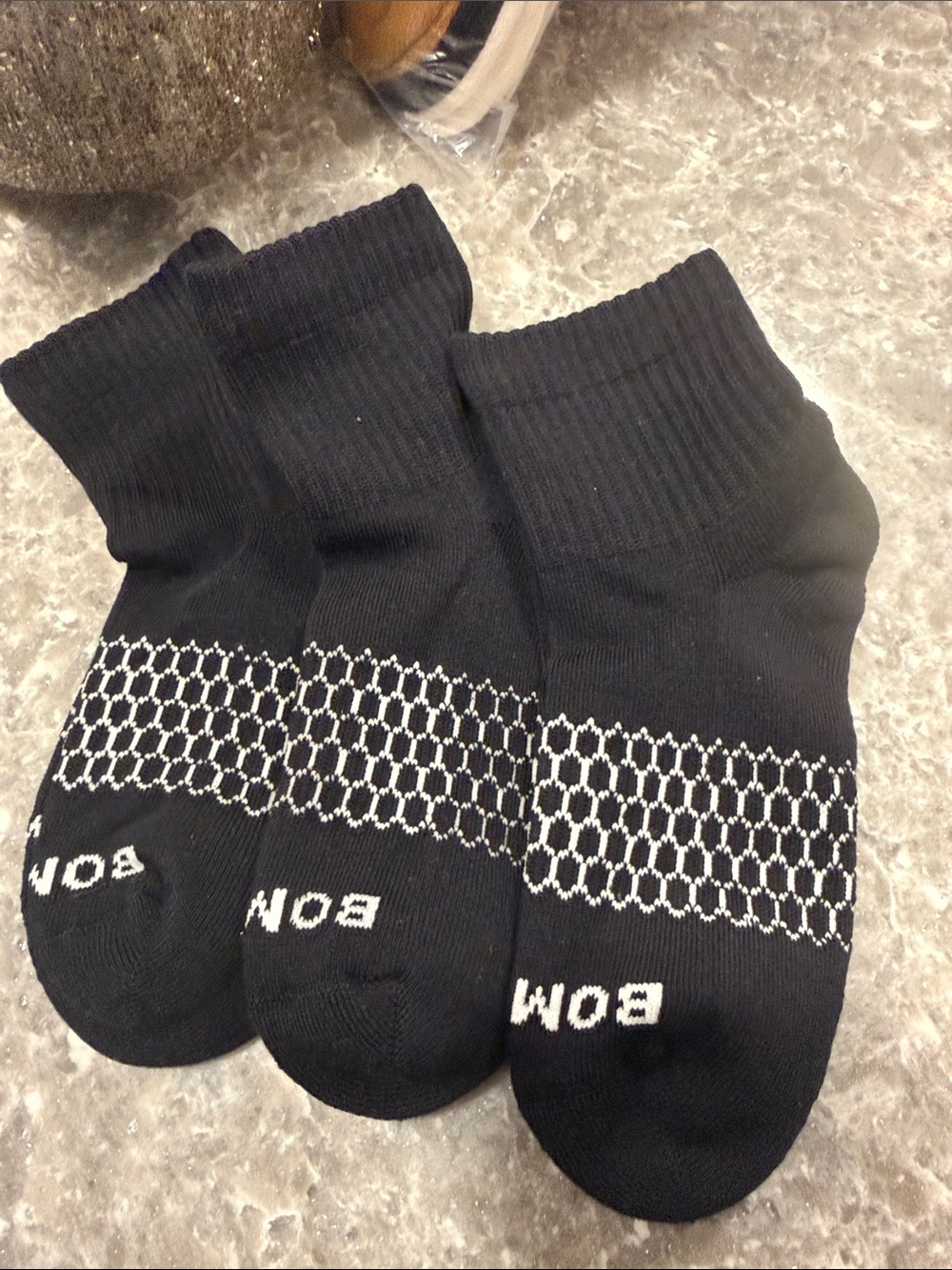 Bombas Black Low-Cut Performance Socks - Pack of 3